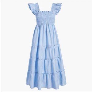 Hill House Home Light Blue Glitter Check Nap Dress